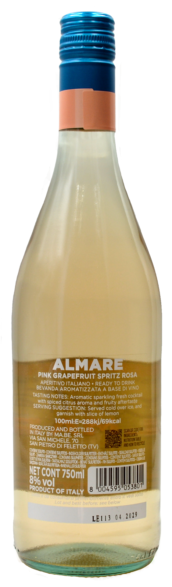 Almare Pink Grapefruit Spritz Aperitivo 0,750 l