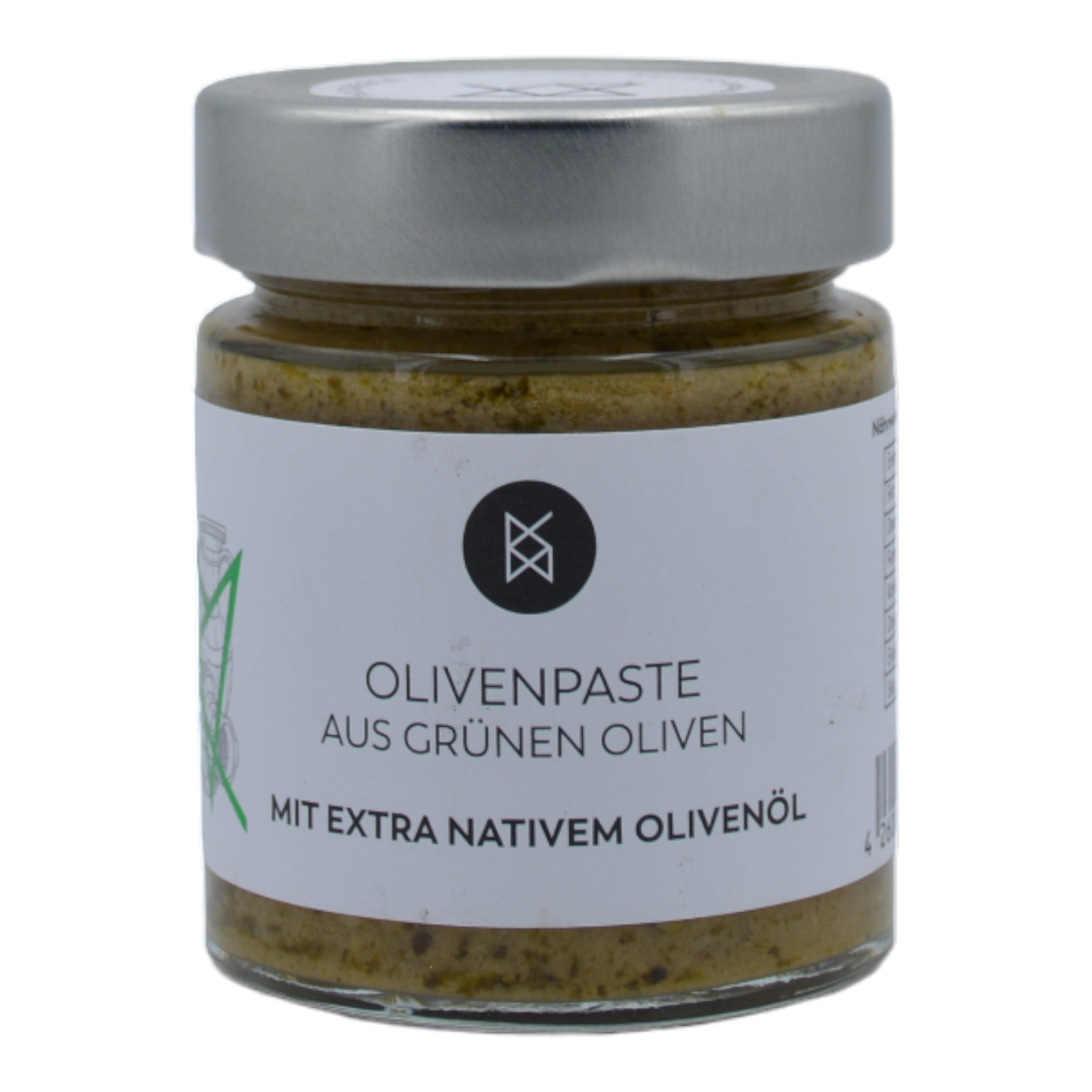 Deligreece Olivenpaste aus Grünen Oliven mit Extra Nativem Olivenöl