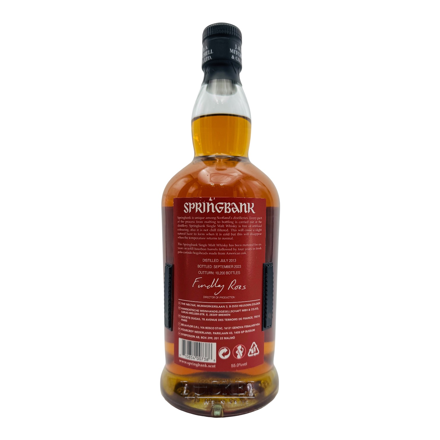 Springbank PALO CORTADO 10 years Campbeltown Single Malt 0,70 l