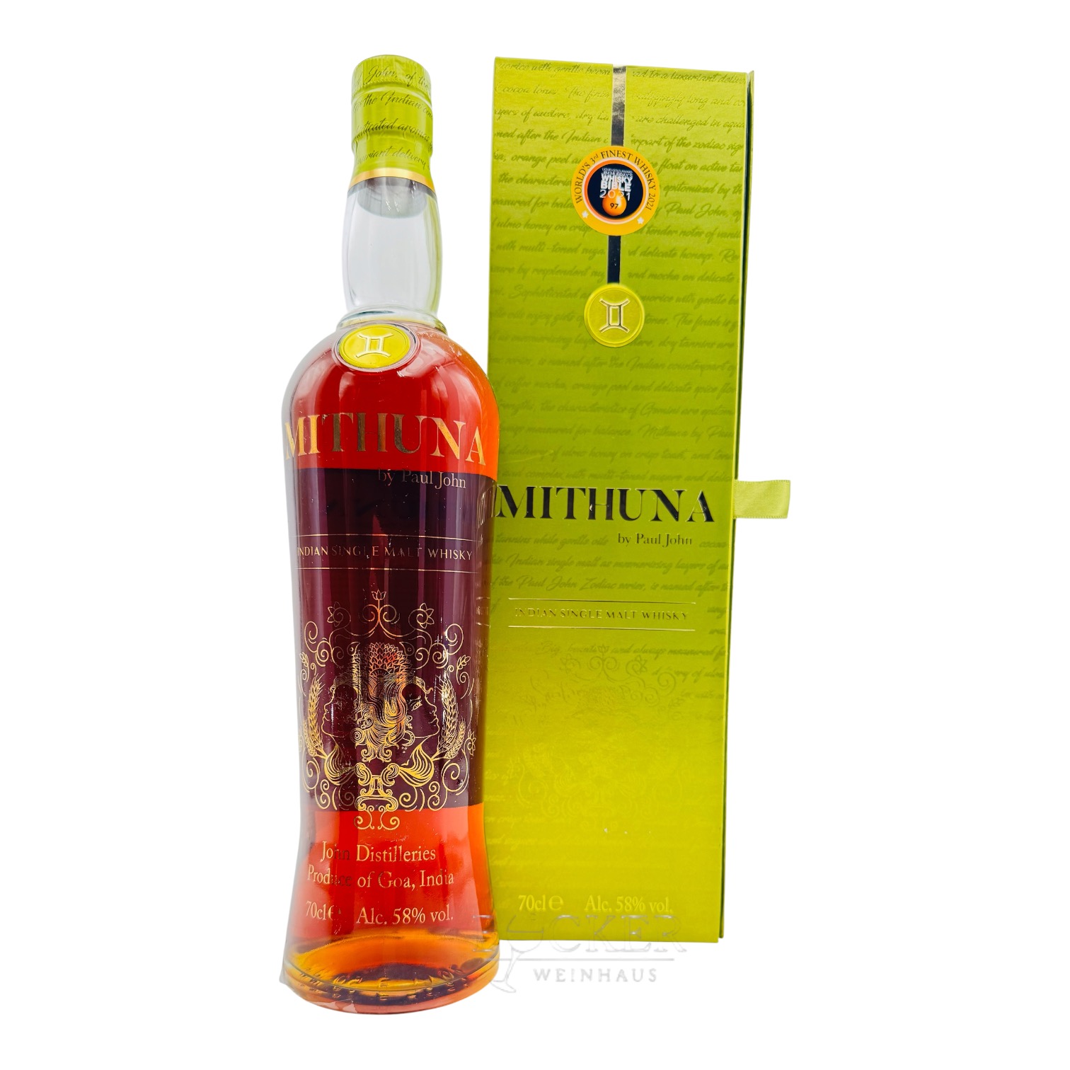 Paul John Nirvana MITHUNA Indian Single Malt 0,70 l